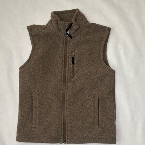 Boys Fleece Brown Fleece Vest NWOT